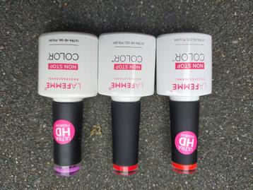 3x LaFemme professionnel ultra HD gel polish beschikbaar voor biedingen