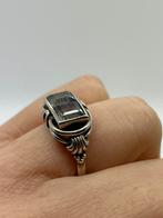 A630 Prachtige zilveren aquamarijn ring maat 17, Sieraden, Tassen en Uiterlijk, Antieke sieraden, Ophalen of Verzenden, Zilver