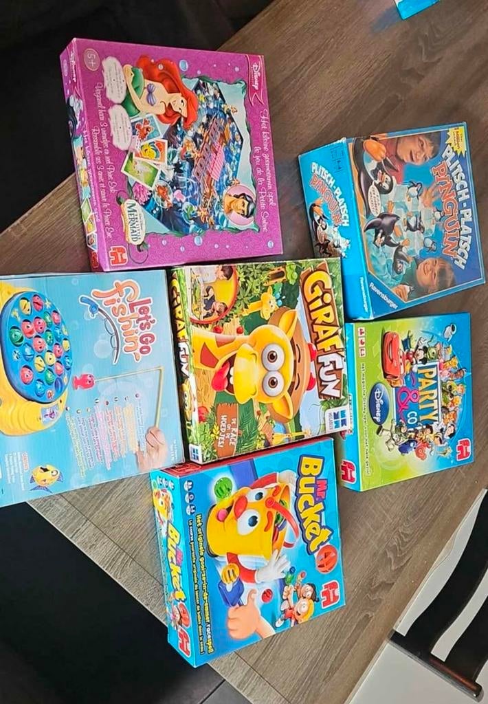 6 spellen voor €10, Hobby en Vrije tijd, Gezelschapsspellen | Bordspellen, Ophalen of Verzenden