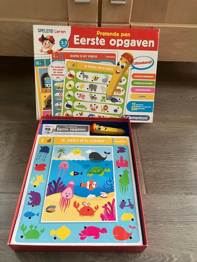 Pratende pen eerste opgaven clementoni 3-5 jaar, Kinderen en Baby's, Speelgoed | Educatief en Creatief, Ophalen of Verzenden, Gebruikt