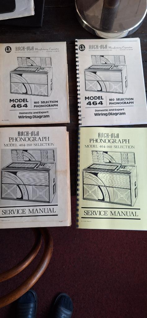 jukebox manuals, Verzamelen, Automaten | Jukeboxen, Gebruikt, Overige merken, 1970 tot heden, Ophalen of Verzenden