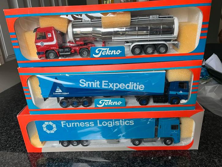 Model Vrachtwagen Tekno, Hobby en Vrije tijd, Modelbouw | Auto's en Voertuigen, Gebruikt, Truck, 1:50 of kleiner, Overige merken