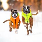 AiryVest Hondenjas Omkeerbaar L55 Orange-Lime -50% OFF!!!, Ophalen of Verzenden, Nieuw, Hondenjas