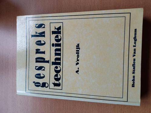 A. Vrolijk - Gesprekstechniek, Boeken, Studieboeken en Cursussen, Zo goed als nieuw, Ophalen of Verzenden