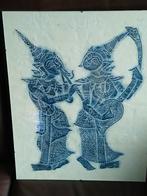 Thaise  tempel muzikanten.handgemaakt op rijstpapier, Antiek en Kunst, Ophalen