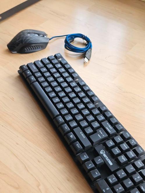 BattleTron Gaming accessories Set | Keyboard, mouse & pad, Computers en Software, Toetsenborden, Zo goed als nieuw, Ophalen of Verzenden