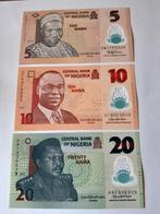 3 biljetten Nigeria polymer unc kk  f.4.6, Postzegels en Munten, Bankbiljetten | Afrika, Ophalen of Verzenden, Nigeria