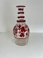 Boheems Kristal Karaf met Druivenmotief, Antiek en Kunst, Ophalen of Verzenden