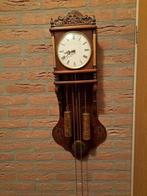 Prachtige donker eiken staartkop wandklok, Ophalen