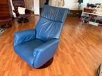 prominent sta op stoel, Huis en Inrichting, Stoelen, Ophalen of Verzenden, Zo goed als nieuw, Blauw, Leer