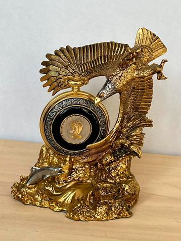 Franklin Mint Zakhorloge in standaard. beschikbaar voor biedingen