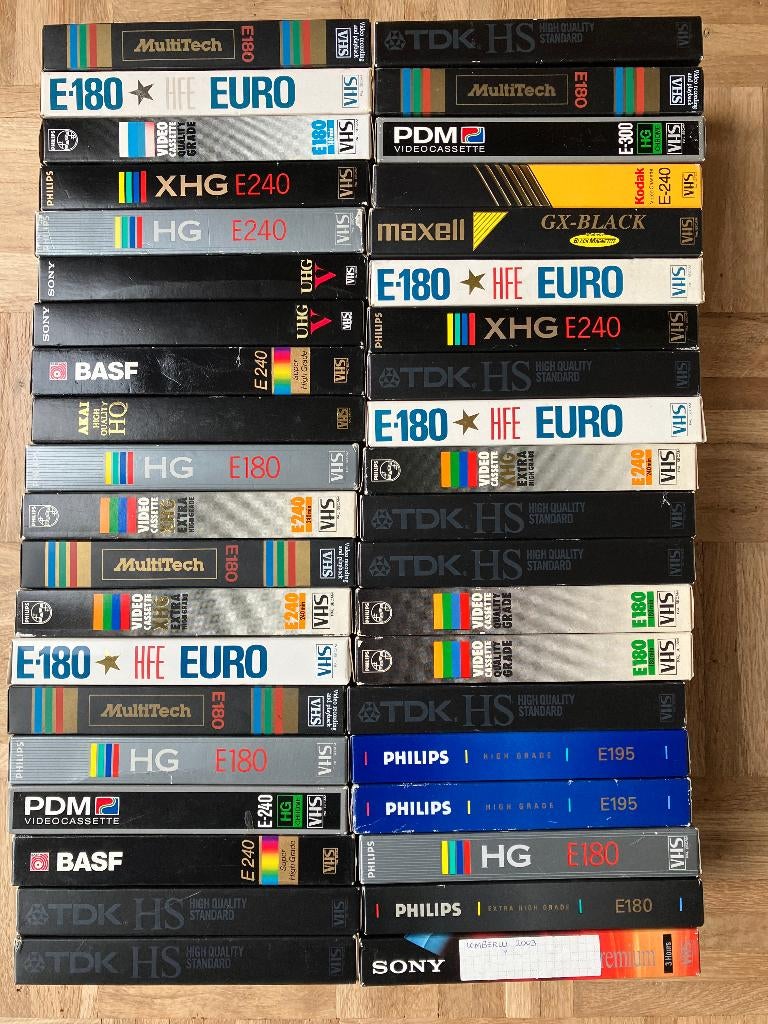 Diverse vhs videobanden, Alle leeftijden, Ophalen of Verzenden, Gebruikt, Tv-serie of Tv-programma