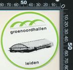 Sticker: Groenoordhallen - Leiden, Verzenden, Zo goed als nieuw, Bedrijf of Vereniging