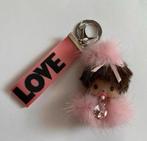 Monchhichi aapje sleutelhanger. Roze, Verzenden, Nieuw