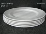 5 dinerborden, room-witte borden, Johnson Brothers, England, Huis en Inrichting, Keuken | Servies, Bord(en), Ophalen of Verzenden