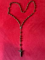 Antieke Franse Rozenkrans ❤️ Tijgeroog & Engel, Ophalen of Verzenden