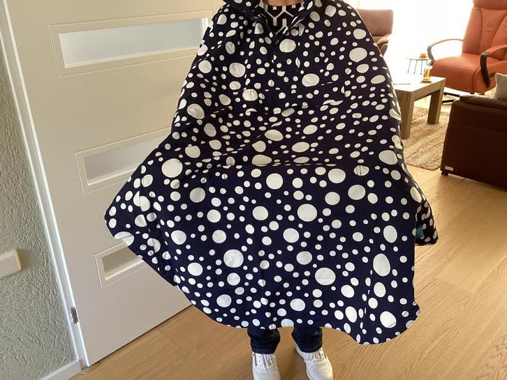 Vrolijke Happy Rainy Days dames regenponcho en zuidwester, Caravans en Kamperen, Regenkleding, Zo goed als nieuw, Regenponcho