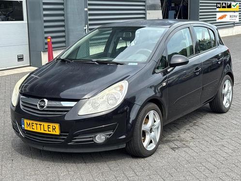 Opel Corsa 1.4-16V Enjoy, Airco, MOTORSCHADE, Auto diversen, Schadeauto's, Opel, Handgeschakeld, Benzine, Hatchback, Zwart