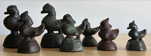 Antieke 18e - 19e eeuwse bronzen OPIUM gewichten Birma China, Antiek en Kunst, Antiek | Koper en Brons, Ophalen of Verzenden