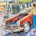 Jaren 60 puzzel ‘ auto in garage’. antiek speelgoed, Antiek en Kunst, Antiek | Speelgoed, Ophalen of Verzenden