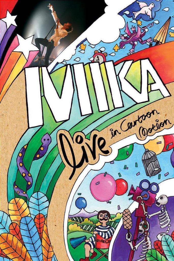 DVD MIKA LIVE IN CARTOON MOTION INCL LANGE DOCUMANTAIRE, Cd's en Dvd's, Dvd's | Muziek en Concerten, Zo goed als nieuw, Muziek en Concerten