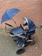 Blauwe Joolz 3-1 kinderwagen inclusief accessoires, Gebruikt, Ophalen of Verzenden, Verstelbare duwstang, Kinderwagen
