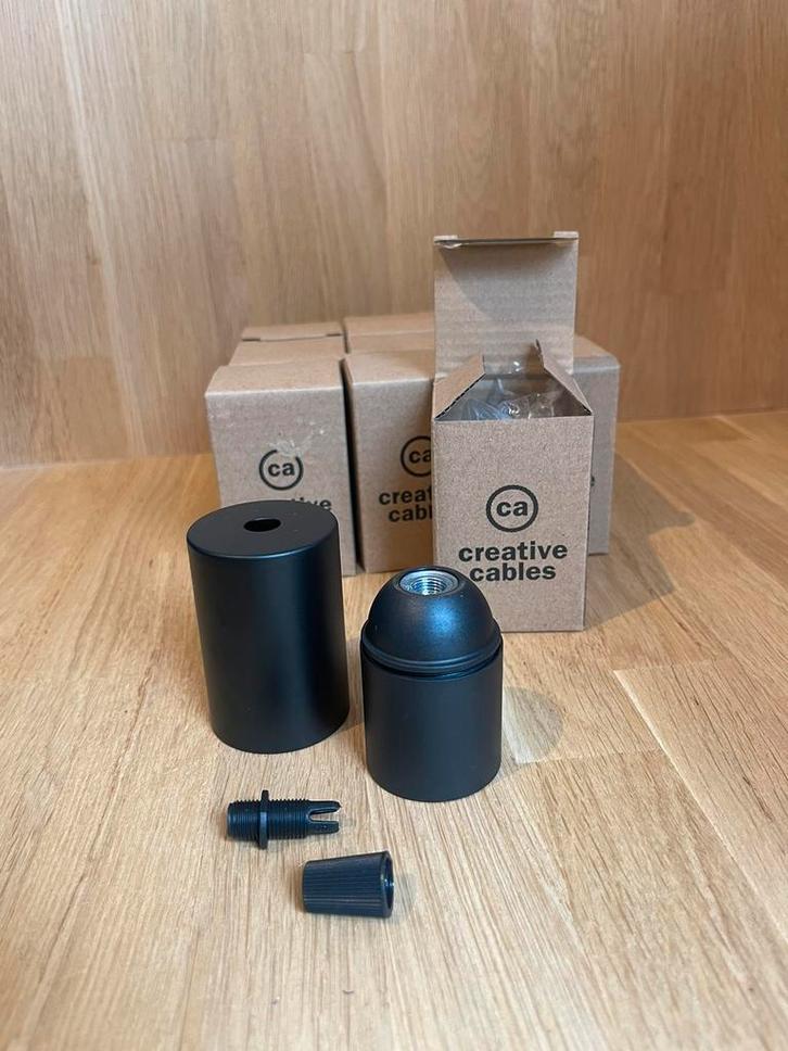 Fitting kit E27 metalen fitting zwart, Sieraden, Tassen en Uiterlijk, Uiterlijk | Cosmetica en Make-up, Zo goed als nieuw, Handen en Nagels