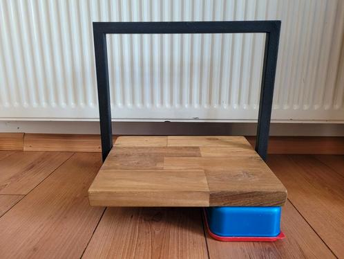 Wandplank mangohout en staal merk DBhodi type B, Huis en Inrichting, Woonaccessoires | Wandplanken en Boekenplanken, Nieuw, Ophalen
