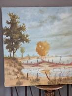 SCHILDERIJ " ZICHT OP DE MAAS", Ophalen of Verzenden