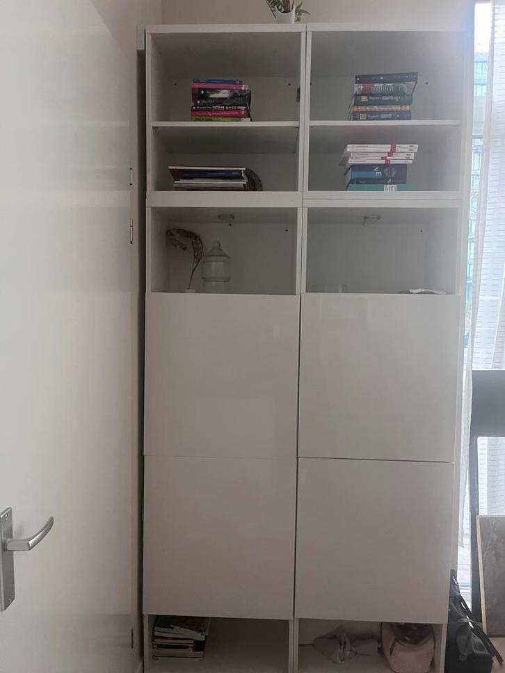 IKEA Besta Kast, Huis en Inrichting, Kasten | Boekenkasten, Zo goed als nieuw, 100 tot 150 cm, 200 cm of meer, 25 tot 50 cm, Met plank(en)