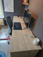 Steigerhout bureau 220cm x 65cm, Ophalen, Zo goed als nieuw