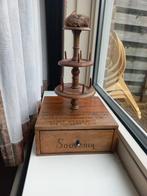 Antieke klosjes houder met bijbelse tekst., Ophalen of Verzenden