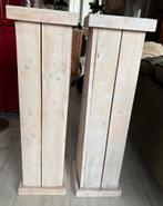 Houten Plantenzuil Set, Ophalen, Gebruikt