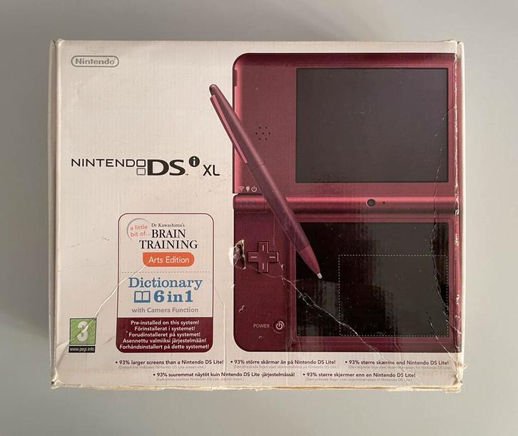 DSi XL, Spelcomputers en Games, Spelcomputers | Nintendo DS, Zo goed als nieuw, DS Lite, Rood, Ophalen