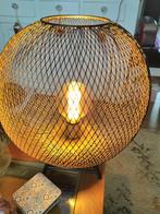 Mooie industriële driepoot tafellamp, zwart/goud, Huis en Inrichting, Lampen | Vloerlampen, Minder dan 100 cm, Ophalen of Verzenden