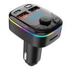 Bluetooth FM Transmitter | Carkit | 2 USB | Zwart/RGB |, Auto diversen, Carkits, Ophalen of Verzenden, Nieuw