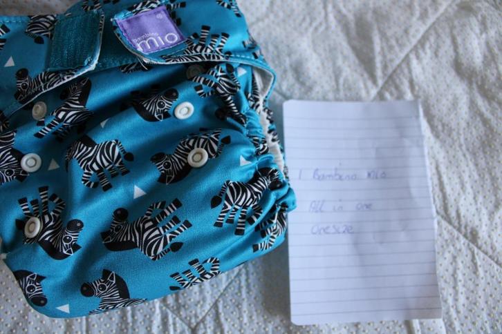 Wasbare luiers 1 x bambino mio all-in-one, Kinderen en Baby's, Overige Kinderen en Baby's, Zo goed als nieuw, Ophalen of Verzenden