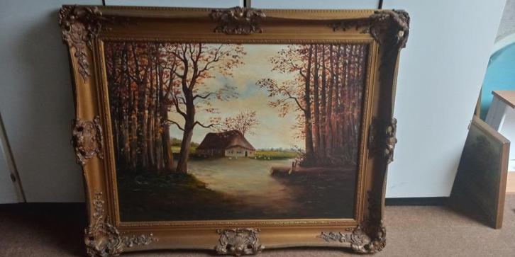 SCHILDERIJ van der HURK., Antiek en Kunst, Kunst | Schilderijen | Klassiek, Ophalen