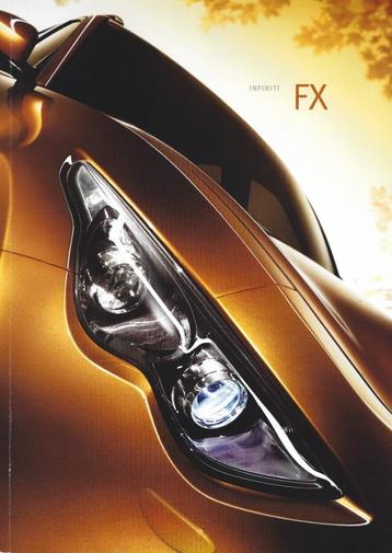 Brochure Infiniti FX serie 2009 beschikbaar voor biedingen