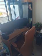Bureau - hout bruin, Huis en Inrichting, Bureaus, Ophalen, Gebruikt