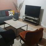 Tv meubel en salontafel beton look metaal, Minder dan 50 cm, 100 tot 150 cm, 100 tot 150 cm, Rechthoekig