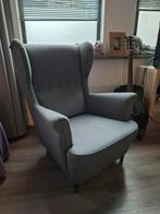 Ikea Strandmon fauteuil - donkergrijs, Huis en Inrichting, Fauteuils, Ophalen, Gebruikt, 75 tot 100 cm, Stof