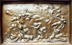 La Rue brons sater met putti 19e., Ophalen of Verzenden, Brons