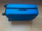 Grote, blauwe reiskoffer, Sieraden, Tassen en Uiterlijk, Koffers, Ophalen, Hard kunststof, 45 tot 55 cm, Zo goed als nieuw