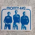 Mooie rechthoekige vintage sticker Monty 442 band bandje, Verzamelen, Ophalen of Verzenden, Zo goed als nieuw