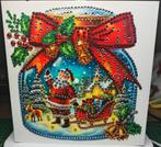 Diamond Painting kerstkaart met Kerstpot 5, Ophalen of Verzenden, Nieuw, Kerst