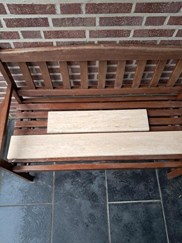 Te koop hardstenen travertin vensterbank, Doe-het-zelf en Verbouw, Plinten en Afwerking, Zo goed als nieuw, Vensterbanken, Hardsteen