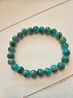 Turkoois kralen armband, Sieraden, Tassen en Uiterlijk, Armbanden, Overige materialen, Blauw, Ophalen of Verzenden, Zo goed als nieuw