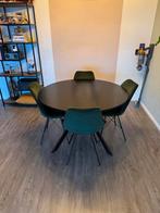 Eetkamertafel + stoelen, Huis en Inrichting, Ophalen, Gebruikt, Rond, Vier personen