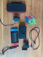 Nintendo Switch blauw - rood, Spelcomputers en Games, Ophalen, Met 2 controllers, Zo goed als nieuw, Switch Original